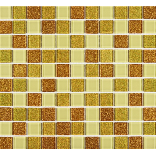 Мозаика стеклянная Shine Gold 300*300 мм
